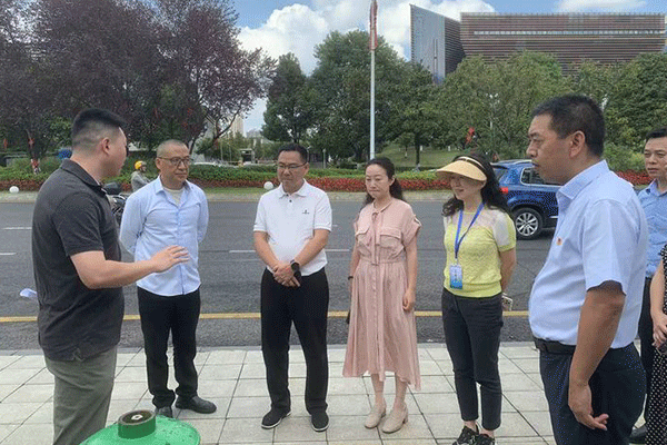 省住建厅副厅长叶栋槺带队检查能矿资产公司城市生态用水节水项目